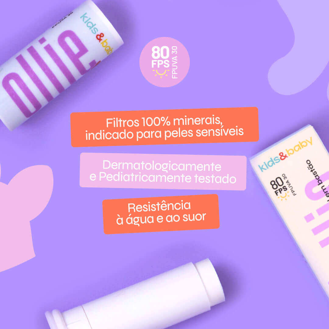Protetor Solar Infantil em Bastão Mineral FPS 80 FPUVA 30 - Image 5